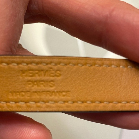 Hermes Drag Double Tour Black Leather and Palladium Bracelet - Picture 3 of 5